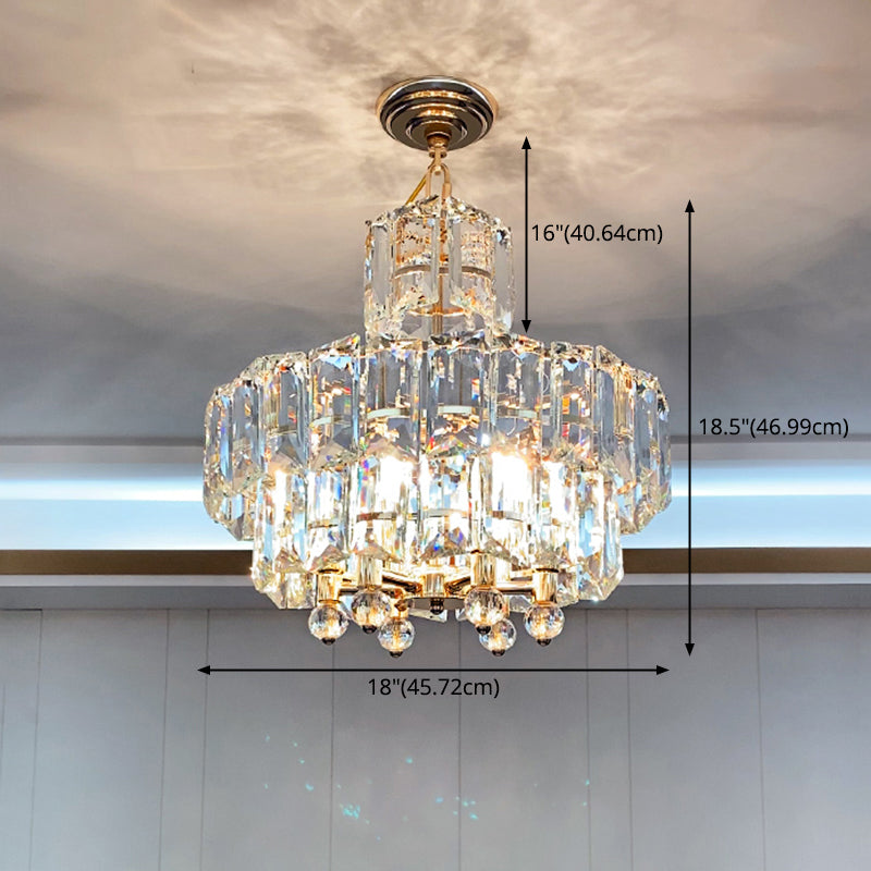 Lumières de lustre moderne Crystal Sphere Chandelier lustre d'éclairage d'éclairage Crystal