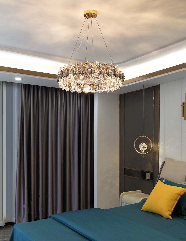 Modern Dining Room Lighting Sphere Chandelier Lighting Fixtures Crystal