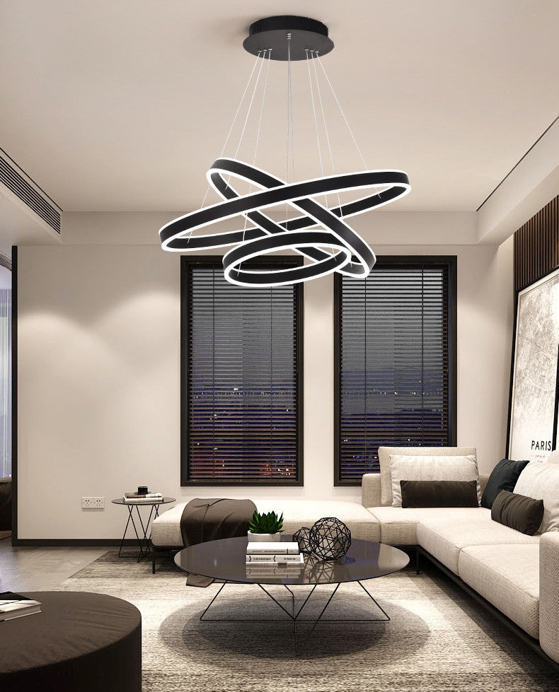 Modern Chandeliers For Dining Room Multiple Rings Chandelier Lighting Fixtures