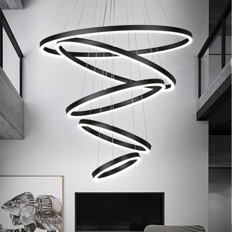 Modern Chandeliers For Dining Room Multiple Rings Chandelier Lighting Fixtures