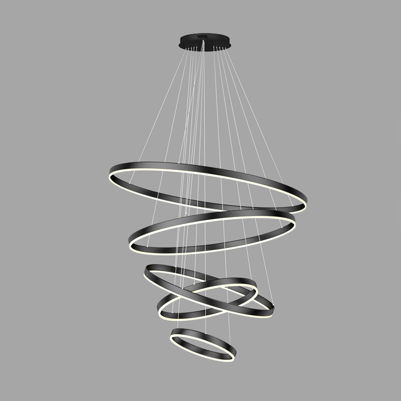 Modern Chandeliers For Dining Room Multiple Rings Chandelier Lighting Fixtures