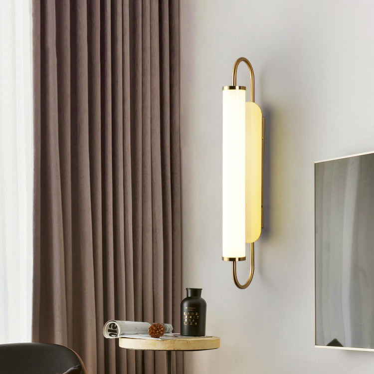 Contemporary Linear Wall Mounted Light Fixture 1-Light Sconce Light for Bathroom