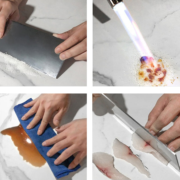 Modern Sintered Stone Table Set of 5/7 with Rectangle Table Dining Set with PU Leather  Chairs