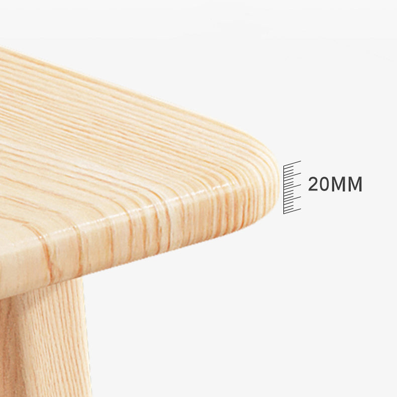 Modern MDF Top Rectangle Shape Dining Set Standard Brown Dining Set With 4 Legs Table