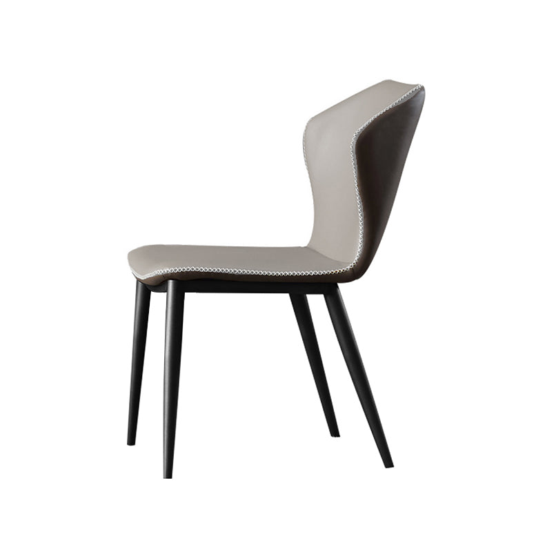 Modern Sintered Stone Table Set of 5/7 with Rectangle Table Dining Set with PU Leather  Chairs