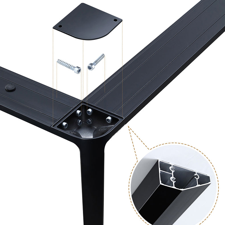 Modern Sintered Stone Table Set of 5/7 with Rectangle Table Dining Set with PU Leather  Chairs