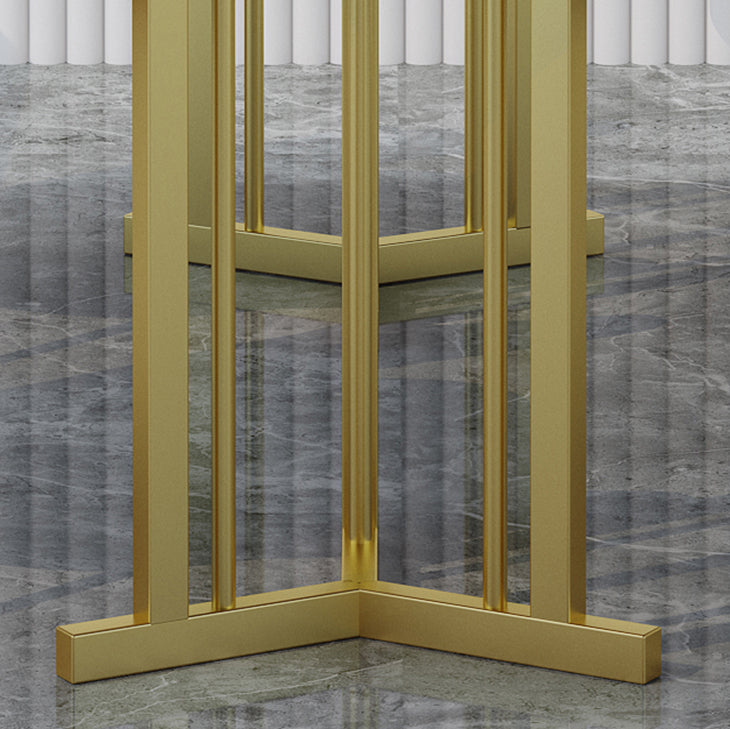 Modern Sintered Stone Top Standard Dining Set White Rectangle Shape Dining Set with Double Pedestal