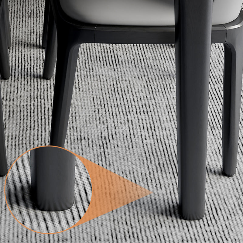 Contemporary Dining Set with Sintered Stone Dining Table and Cushion Chairs