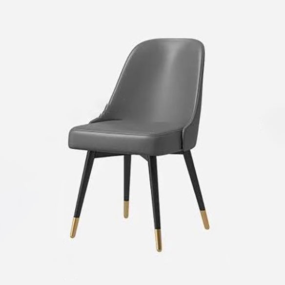 Modern Style Sintered Stone Dining Set with Standard Height Table and 4 Black Legs Base