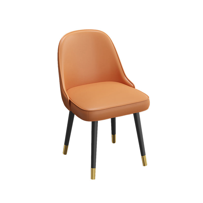 Modern Style Sintered Stone Dining Set with Standard Height Table and 4 Black Legs Base