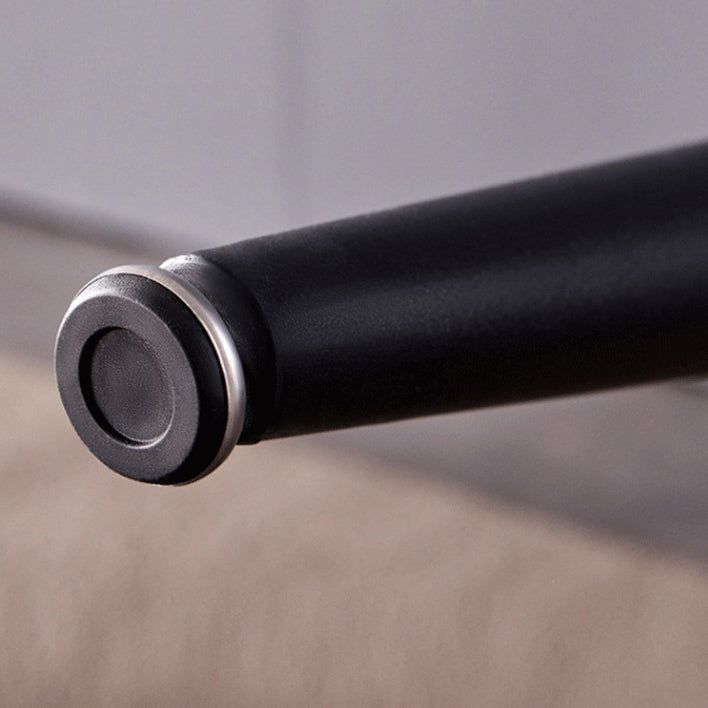 Mesa de comedor de piedra sinterizada de estilo moderno con mesa de forma rectangular y 4 patas base para uso en el hogar