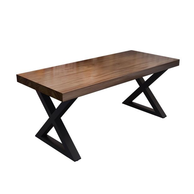 Industrial Style Solid Wood Top Dining Room Set with 4 Legs Table Dining Table Furniture