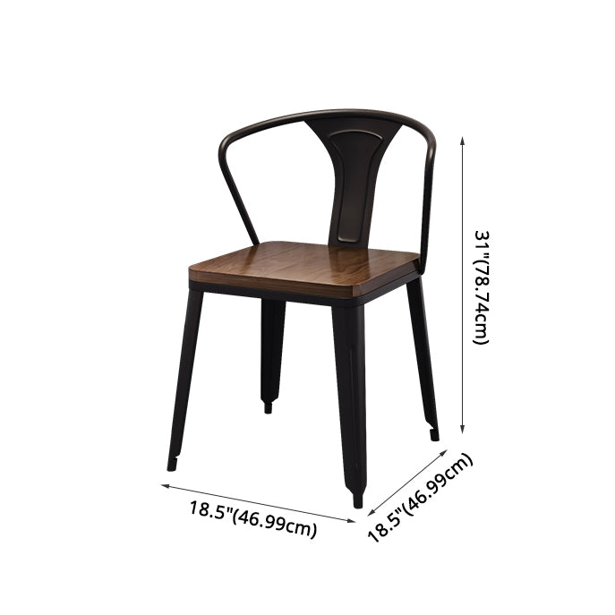 Industrial Style Solid Wood Top Dining Room Set with 4 Legs Table Dining Table Furniture