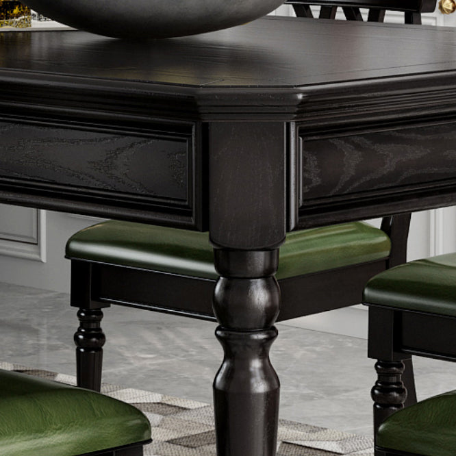 Traditional Wooden Dining Set with Rectangle Top and 4 Legs Base Dining¬†Room¬†Set