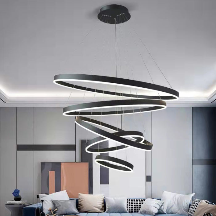 Modern Chandeliers For Dining Room Multiple Rings Chandelier Lighting Fixtures
