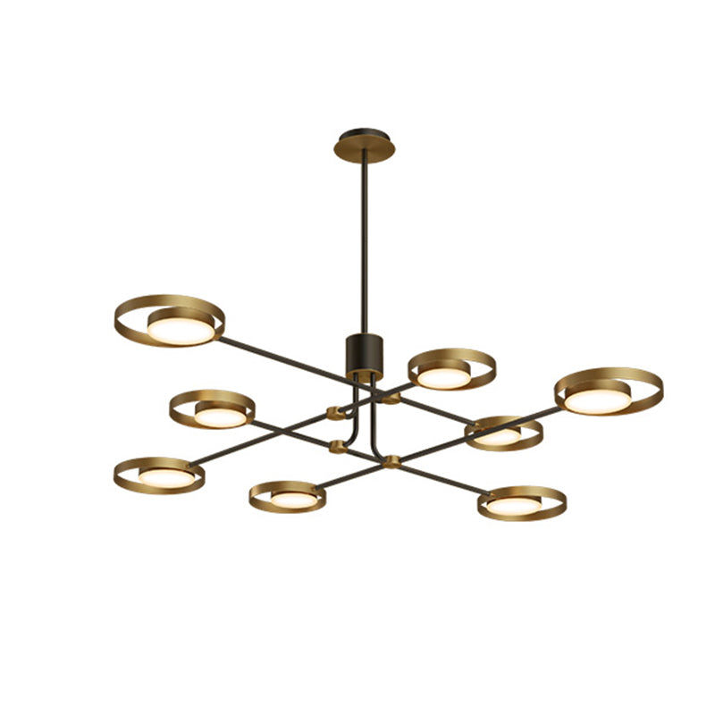 Metal Postmodern Chandelier LED Hanging Light for Living Room Dinning Room