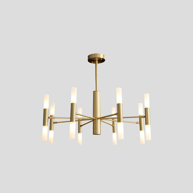 Modern Style Sputnik Chandelier Metal Suspension Light for Living Room Dining Room
