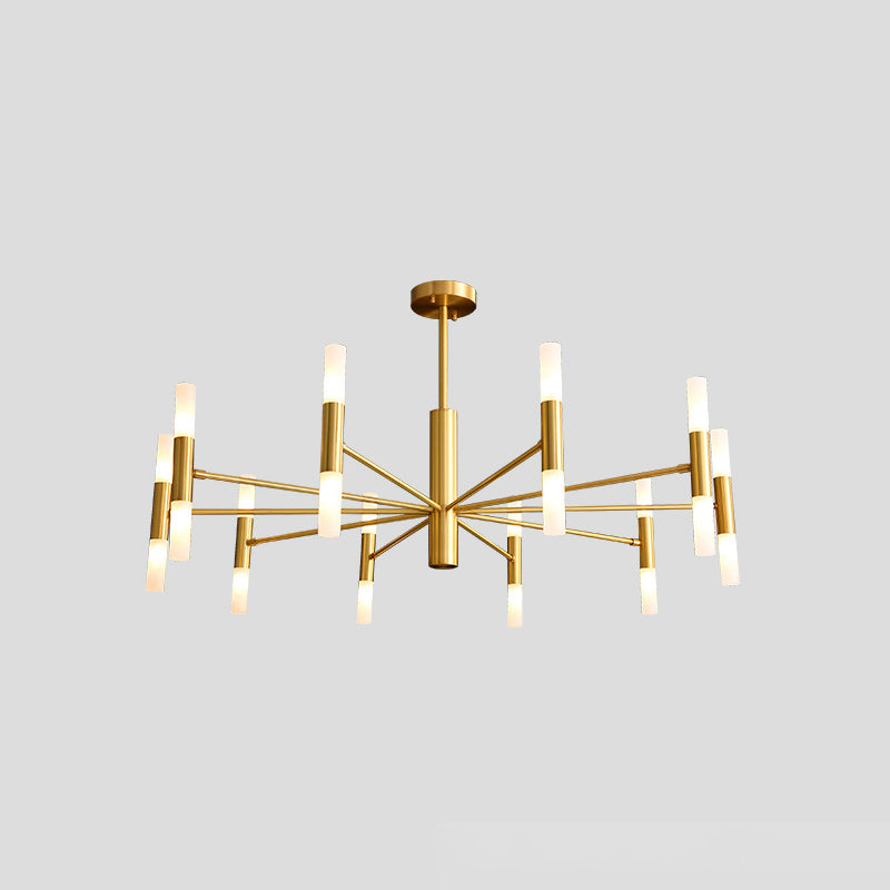 Modern Style Sputnik Chandelier Metal Suspension Light for Living Room Dining Room