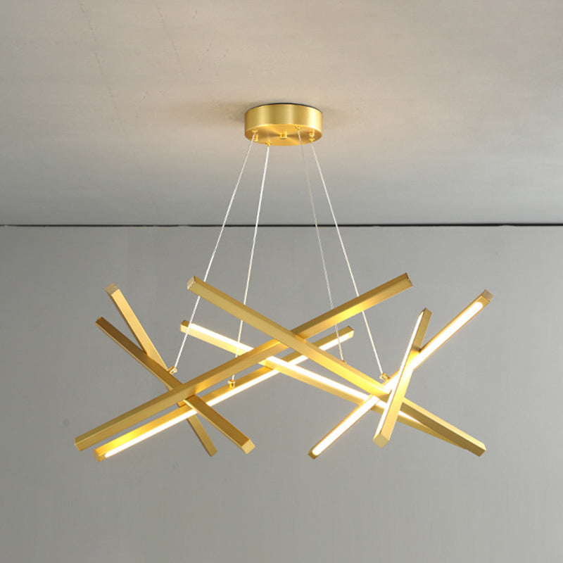 2 Color Optional Hanging Ceiling Light Modern Chandelier for Living Room Bedroom