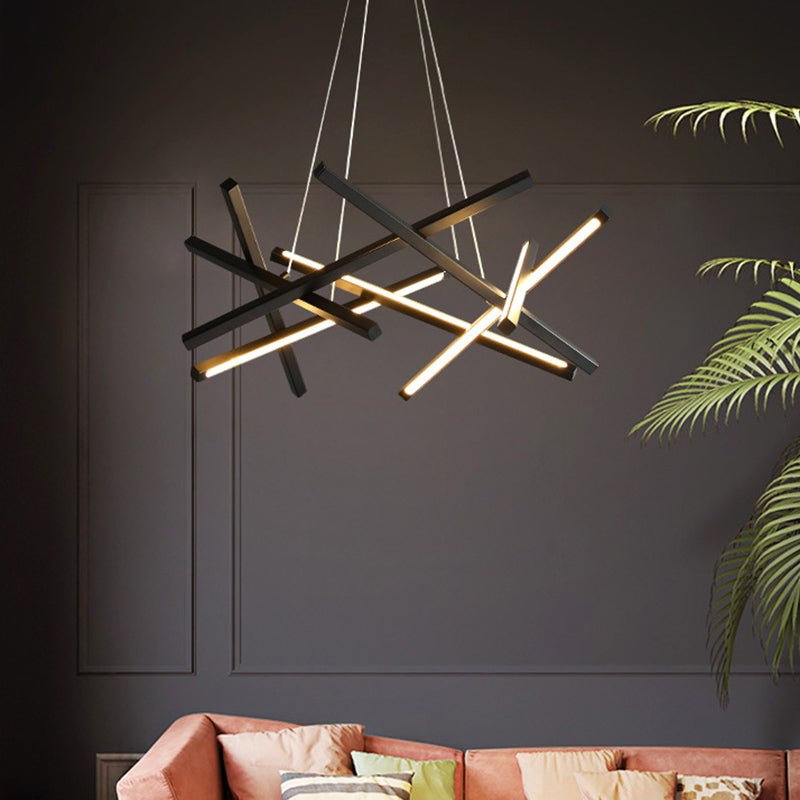 2 Color Optional Hanging Ceiling Light Modern Chandelier for Living Room Bedroom