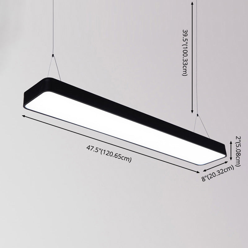 Moderner LED -LED -Rechteck -Rechteck -HABE -Lichter für den Konferenzraum