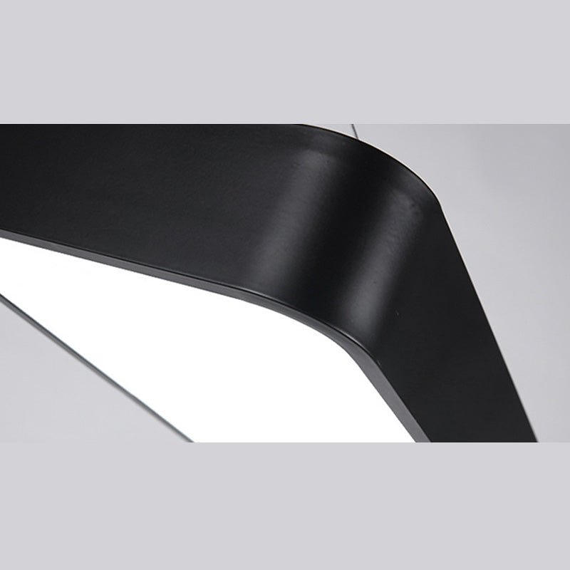 Contemporary Simple Style Rectangle Shaped Led Pendant Decorative Lights for Office