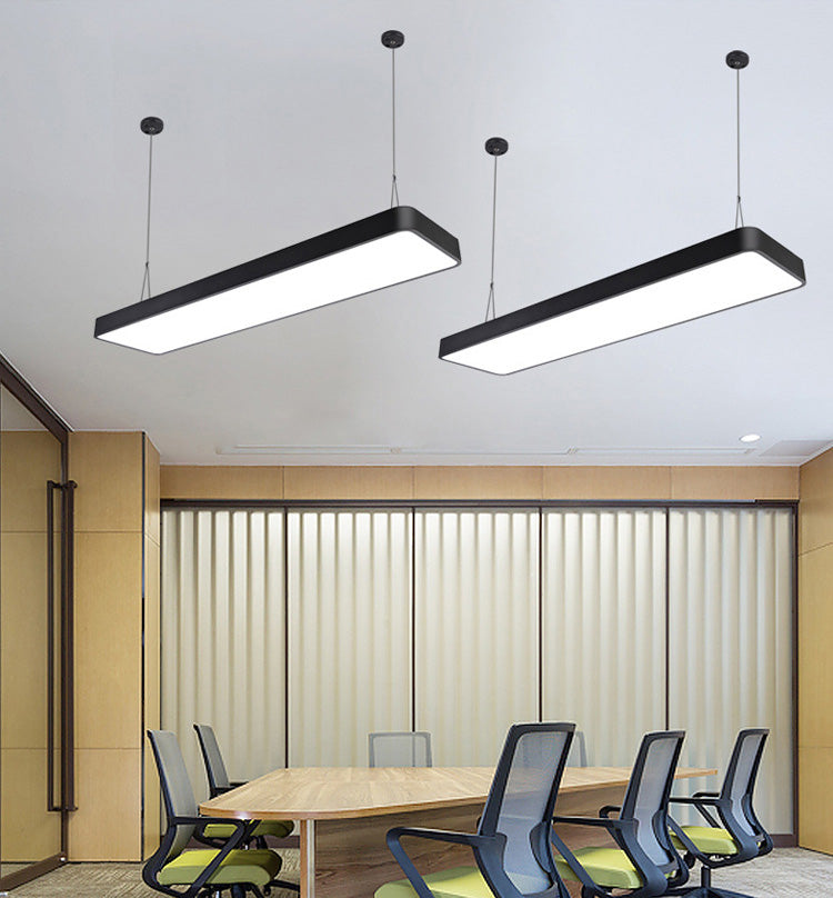 Contemporary Simple Style Rectangle Shaped Led Pendant Decorative Lights for Office