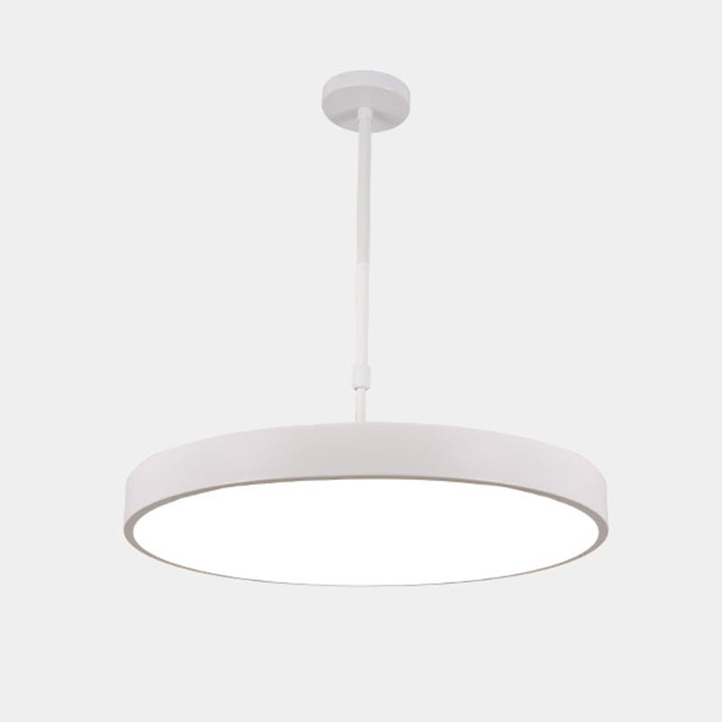 Metal Modern Simple Style Disc Shaped Led Pendant Decorative Lights for Office