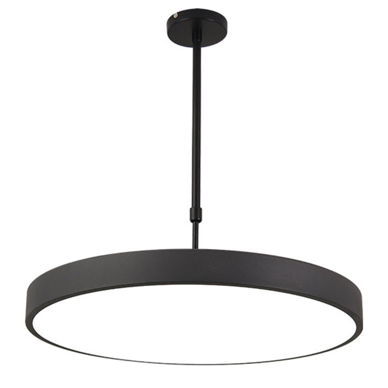 Metal Modern Simple Style Disc Shaped Led Pendant Decorative Lights for Office