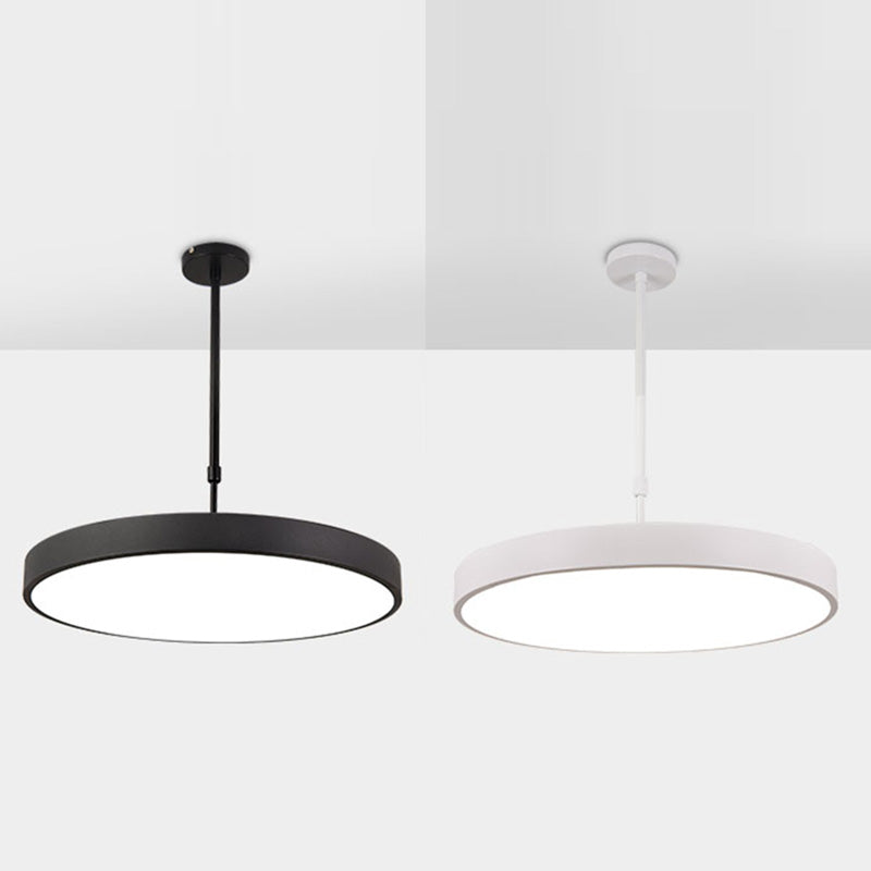 Metal Modern Simple Style Disc Shaped Led Pendant Decorative Lights for Office