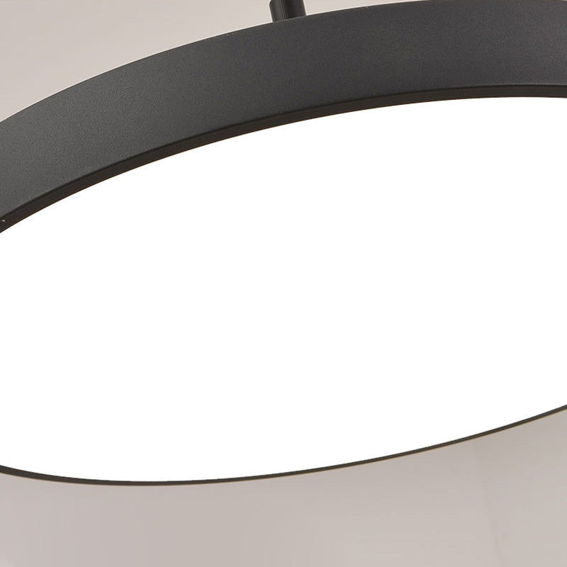 Metal Modern Simple Style Disc Shaped Led Pendant Decorative Lights for Office