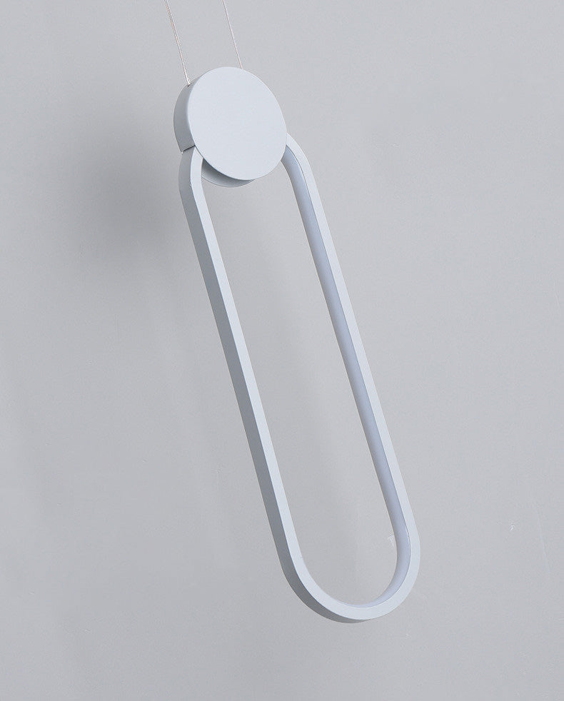 Contemporary One-Light White Metal Pendant Lighting for Dinning Room Cafe