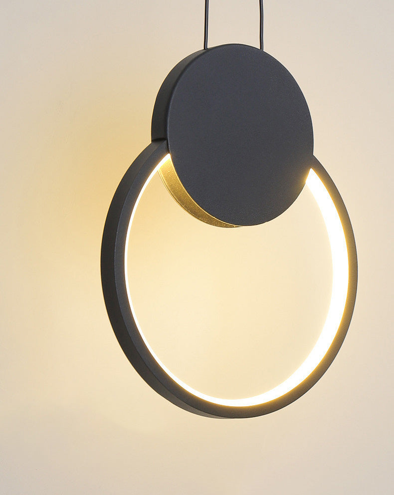 Contemporary One-Light White Metal Pendant Lighting for Dinning Room Cafe