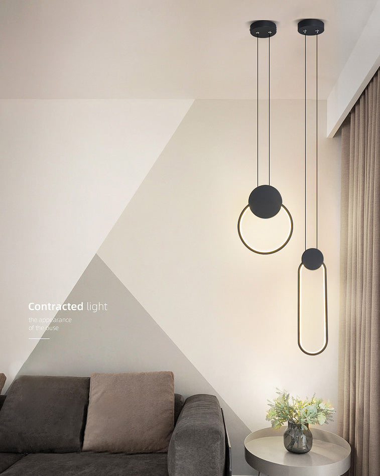 Contemporary One-Light White Metal Pendant Lighting for Dinning Room Cafe