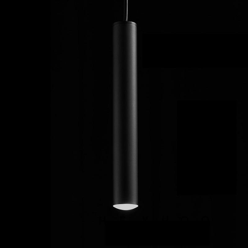 One-Light Black Metal Line Frame Pendant Light for Dinning Room Bedroom