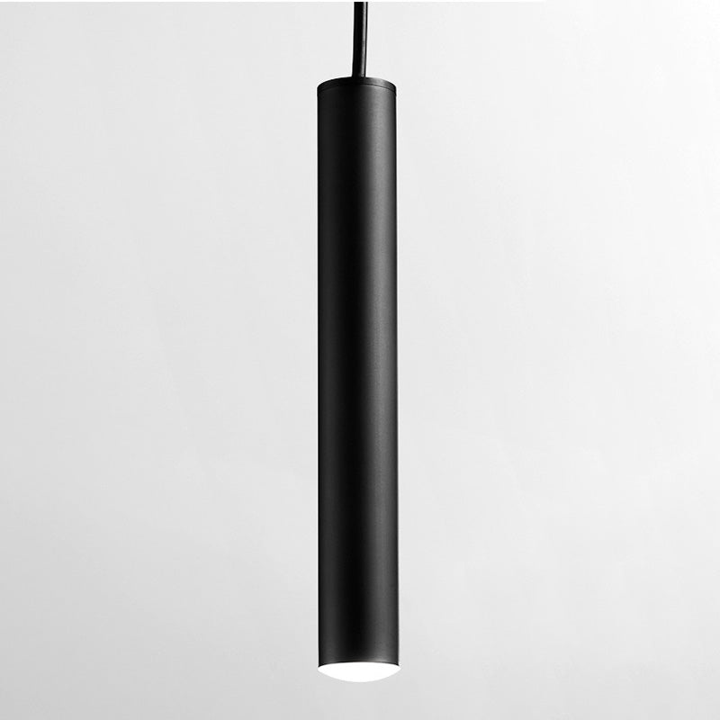 One-Light Black Metal Line Frame Pendant Light for Dinning Room Bedroom