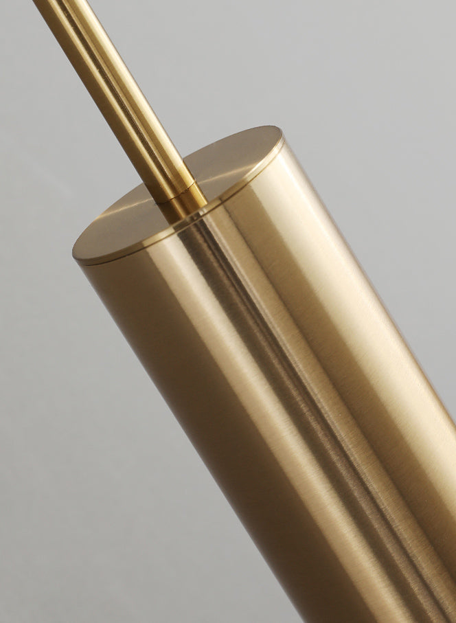 Bedroom Suspended Lighting Fixture Modern Style Hanging Light Kit with Tube Acrylic Shade