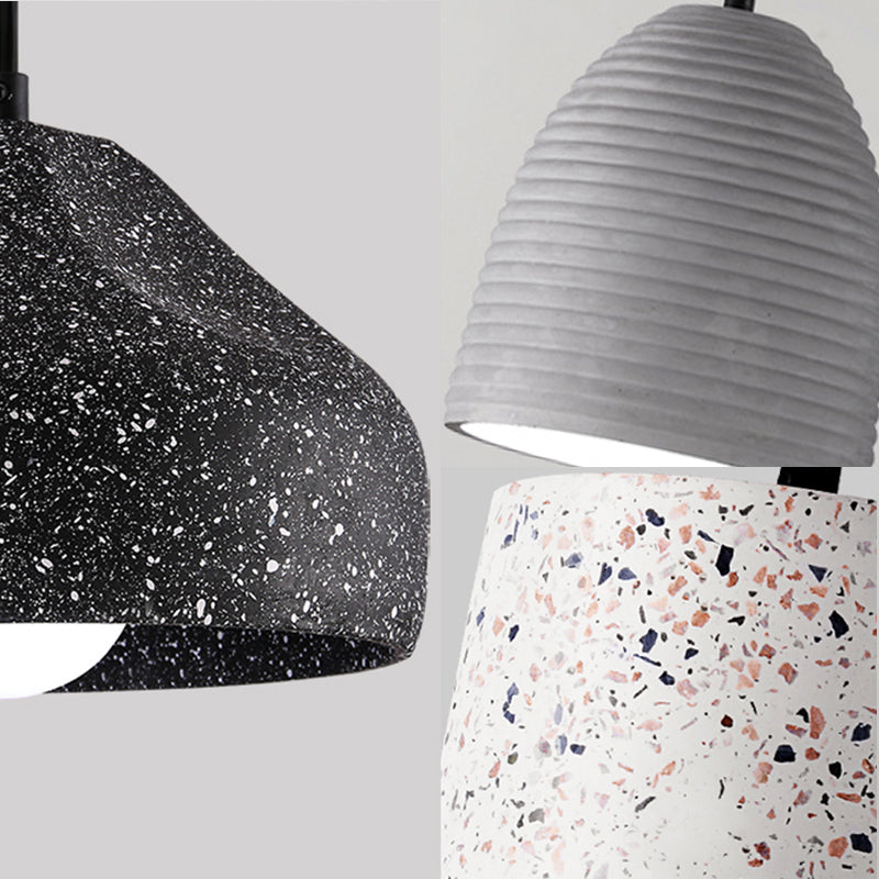 Modern Style Ceiling Suspension Lamp Shaded Hanging Ceiling Light with Cement Shade