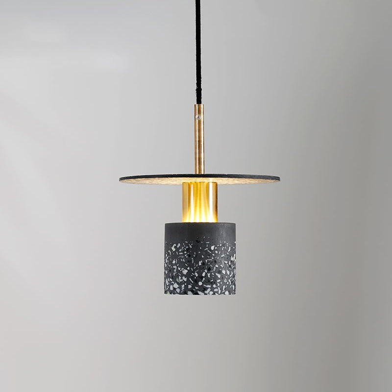 Cilinder slaapkamer hangend plafond licht steen minimalistische stijl plafond hanger licht