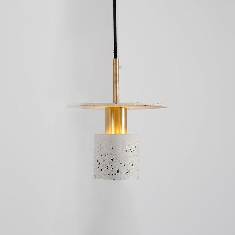 Cilinder slaapkamer hangend plafond licht steen minimalistische stijl plafond hanger licht