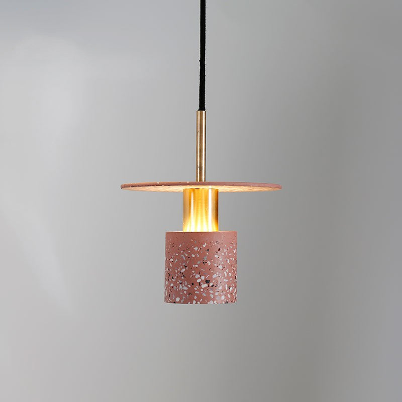 Cilinder slaapkamer hangend plafond licht steen minimalistische stijl plafond hanger licht
