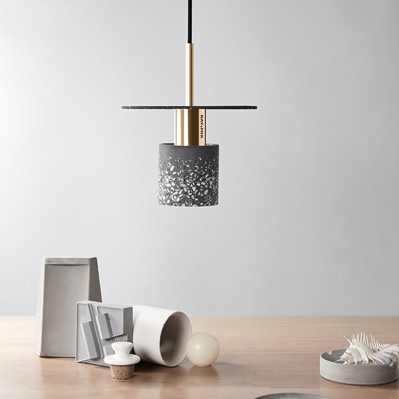 Cilinder slaapkamer hangend plafond licht steen minimalistische stijl plafond hanger licht