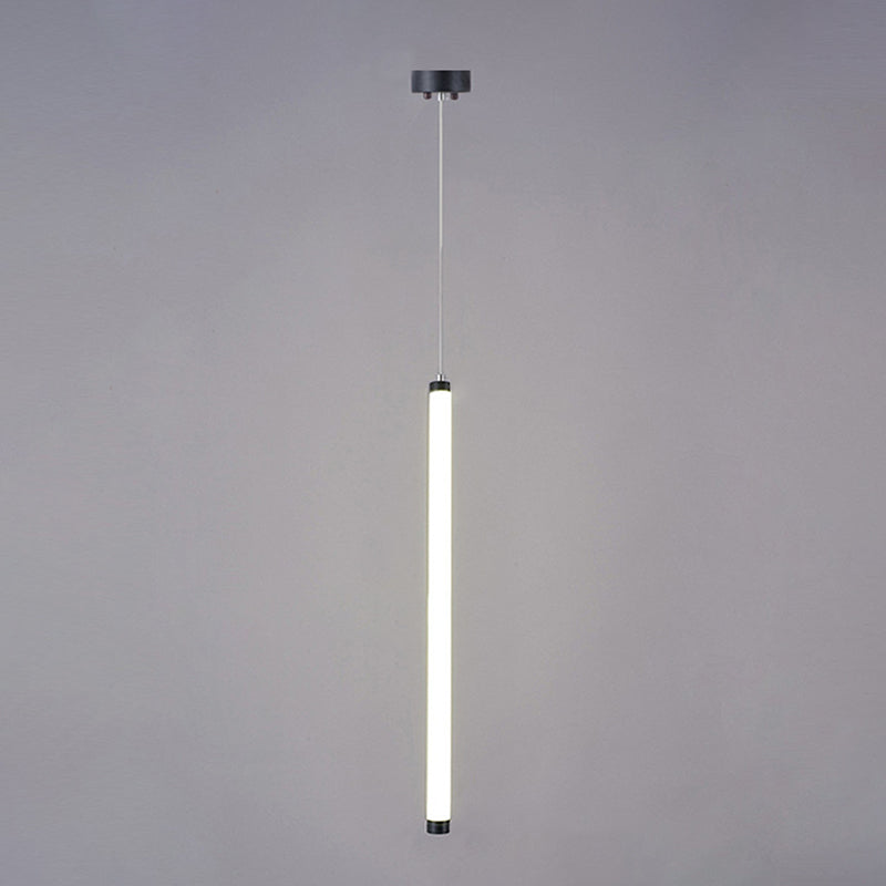 Acrylic Modern Simple LED Pendant Light Long Line Lamps for Bedroom Dinning Room