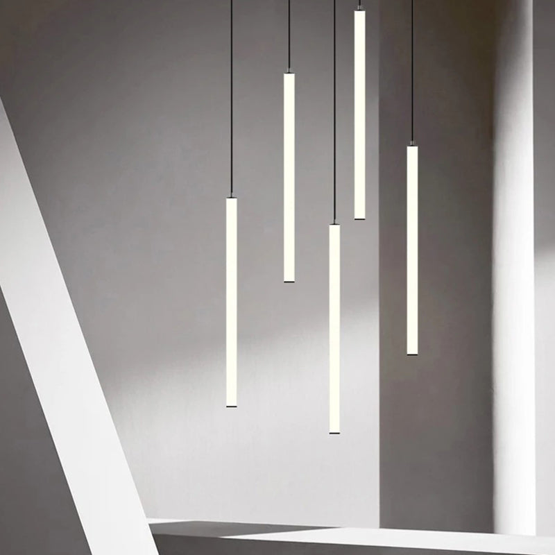 Acrylique moderne à LED simple lampes à longue ligne pour la salle à manger de la chambre à coucher