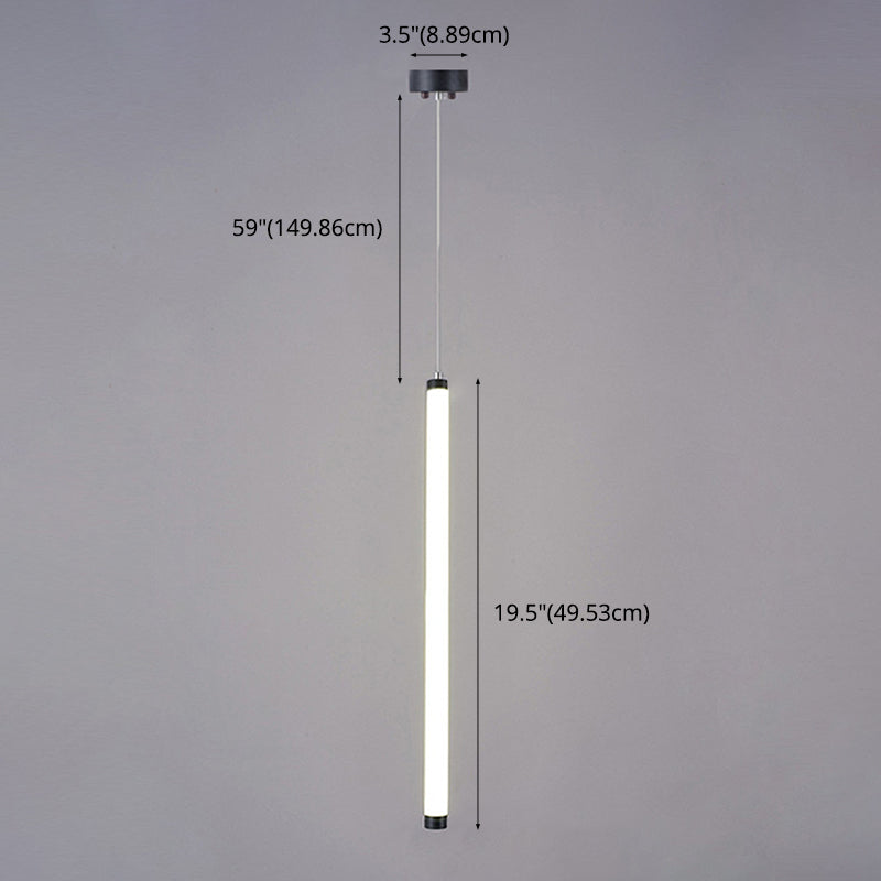 Acrílico moderno simple LED LED LECHE LIGHT LIGHT LIGA para comedor de dormitorio
