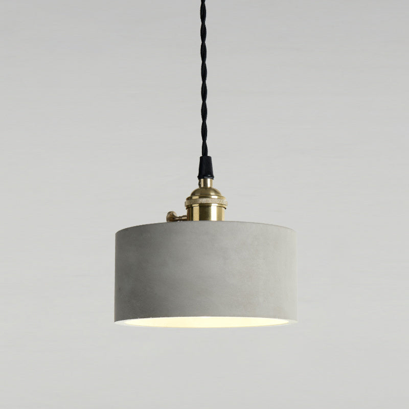 Gearceerde cement plafond suspensielamp moderne stijl grijze hanglampverlichting armatuur
