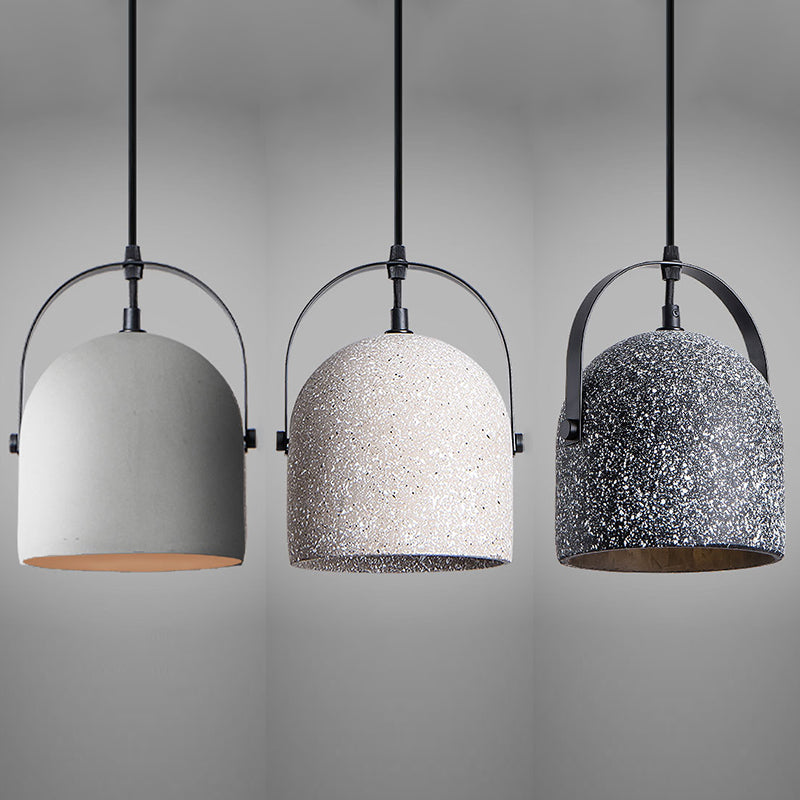 Glockendecke Anhänger leichte minimalistische Zement -Esszimmer Hanging Lamp Kit