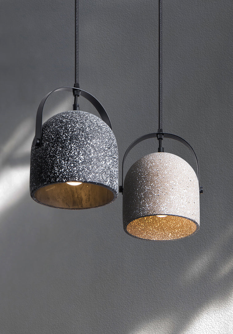 Glockendecke Anhänger leichte minimalistische Zement -Esszimmer Hanging Lamp Kit