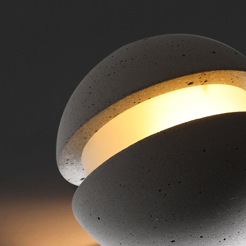 Funzione illuminazione a sospensione sferica Stile Nordico Cemento Grigio Servitore a sospensione Luce del soffitto