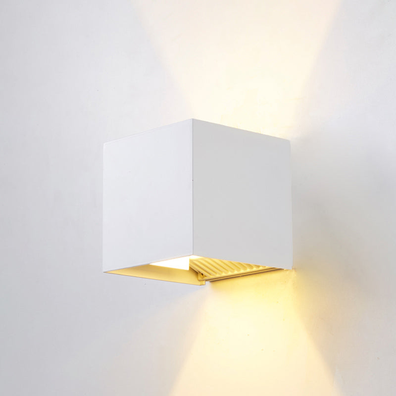 Square Wall Mounted Lamp Modern Simplicity Glass Wall Mount Lamp for Living Room